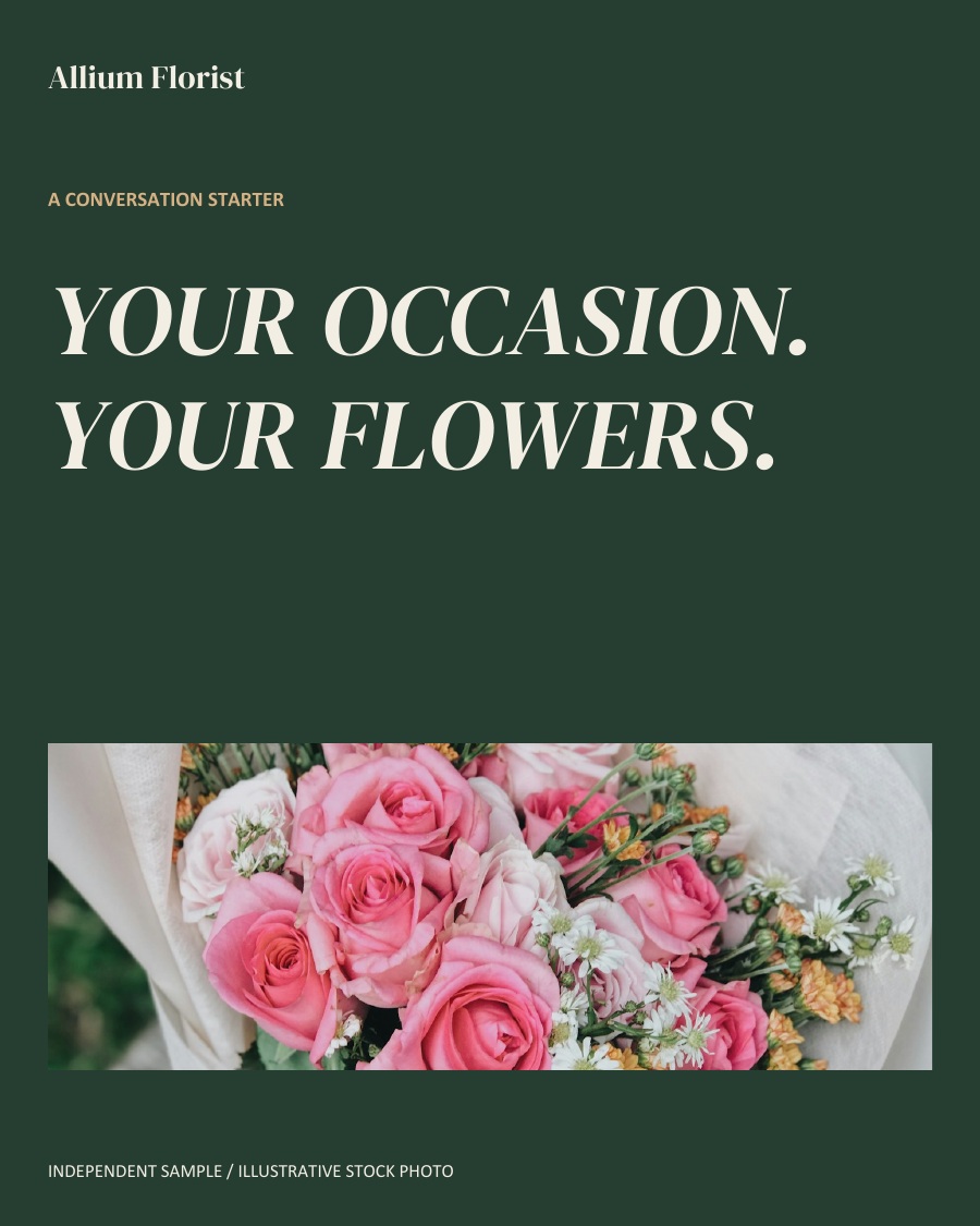 YOUR OCCASION. YOUR FLOWERS.