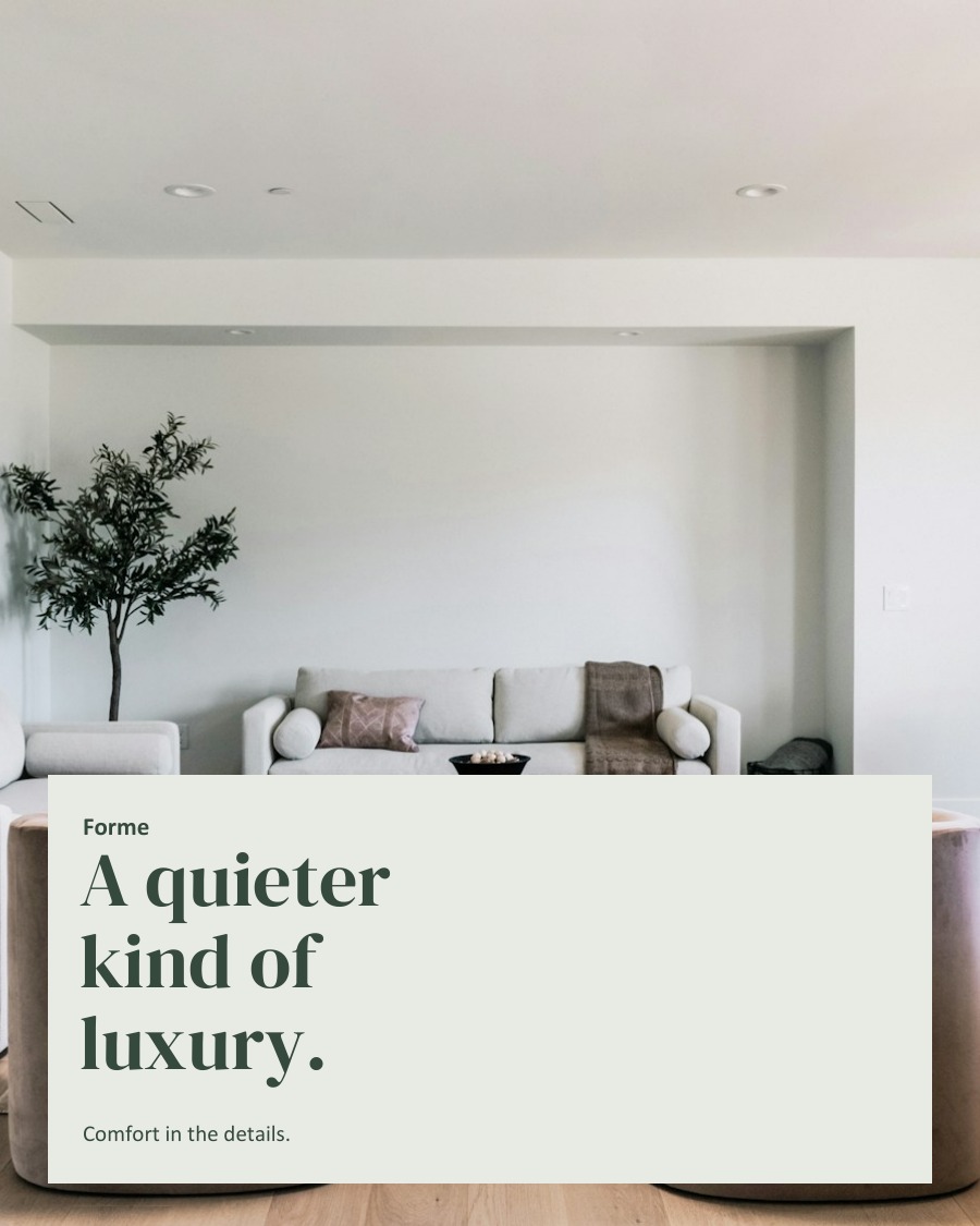A quieter kind of luxury.