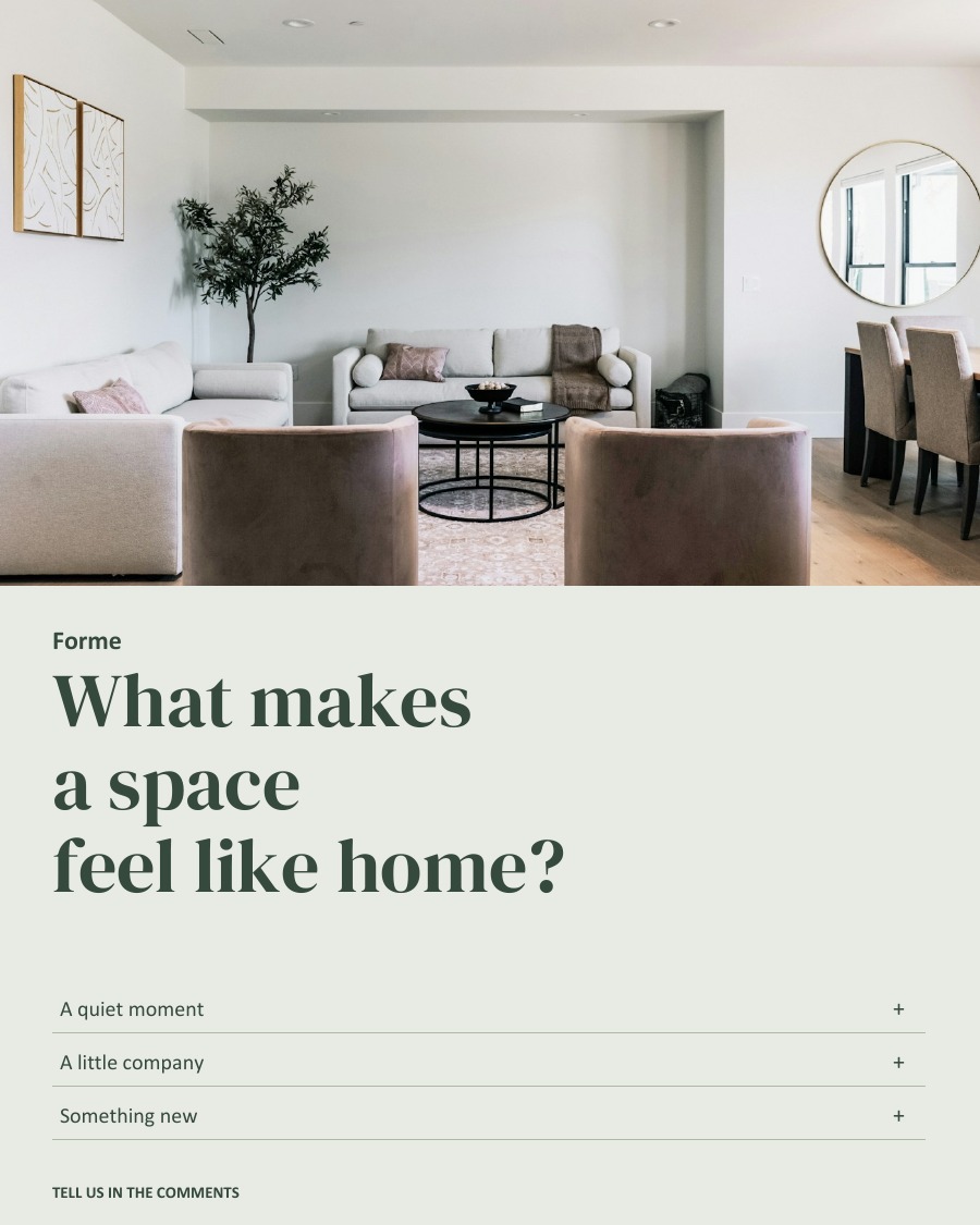 What makes a space feel like home?
