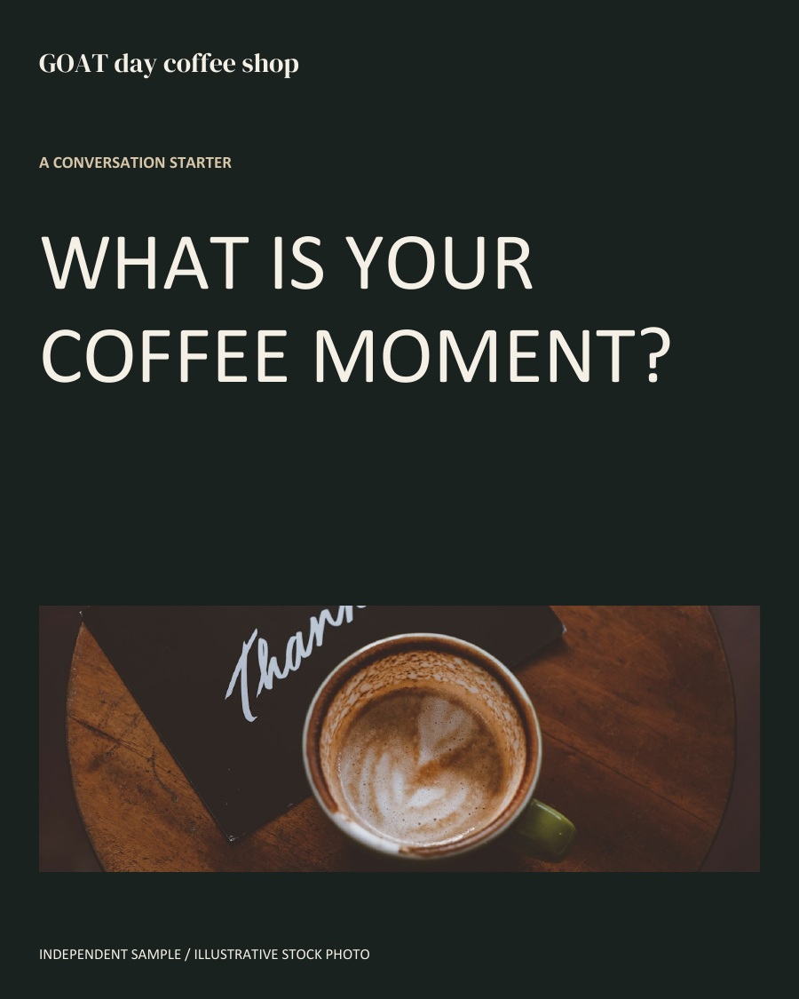 WHAT IS YOUR COFFEE MOMENT?