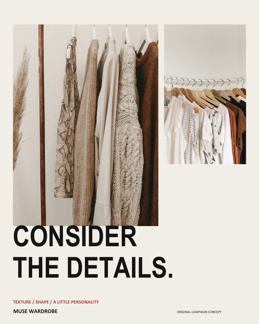 CONSIDER THE DETAILS.