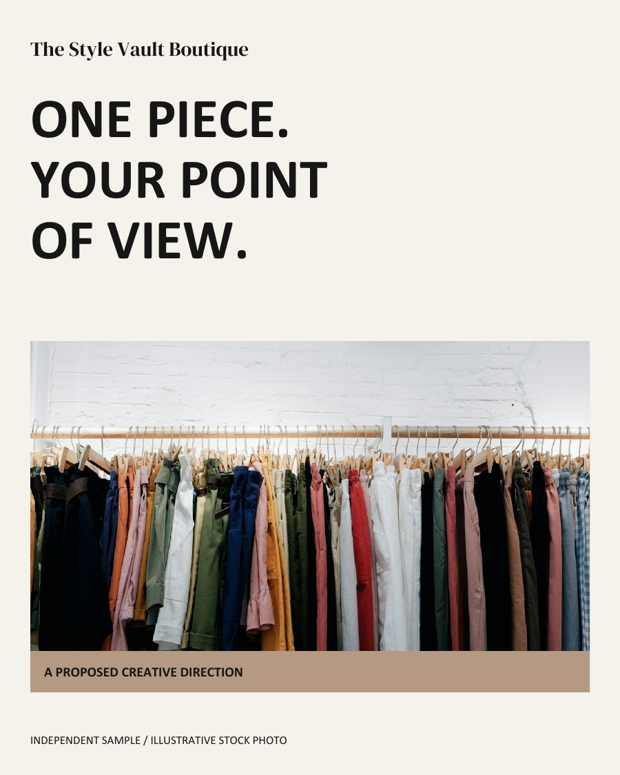 ONE PIECE. YOUR POINT OF VIEW.
