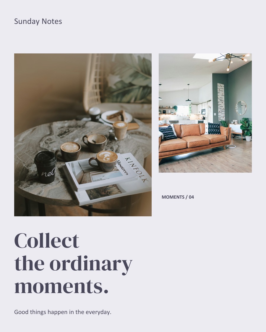 Collect the ordinary moments.